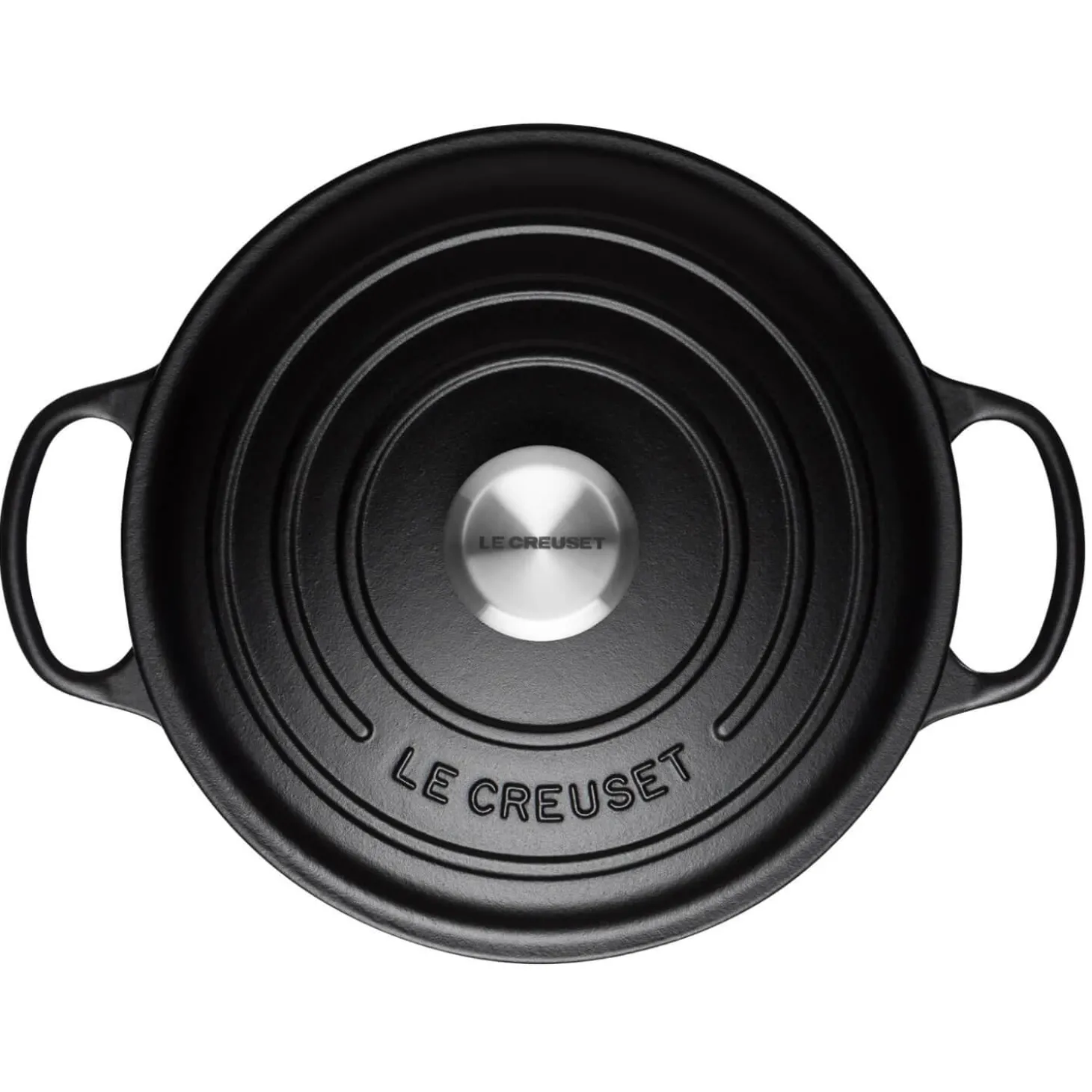 Le Creuset Signature Cast Iron 20cm Round Casserole - Satin Black