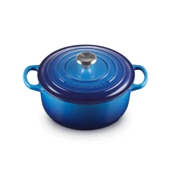 Le Creuset Signature Cast Iron 20cm Round Casserole - Azure
