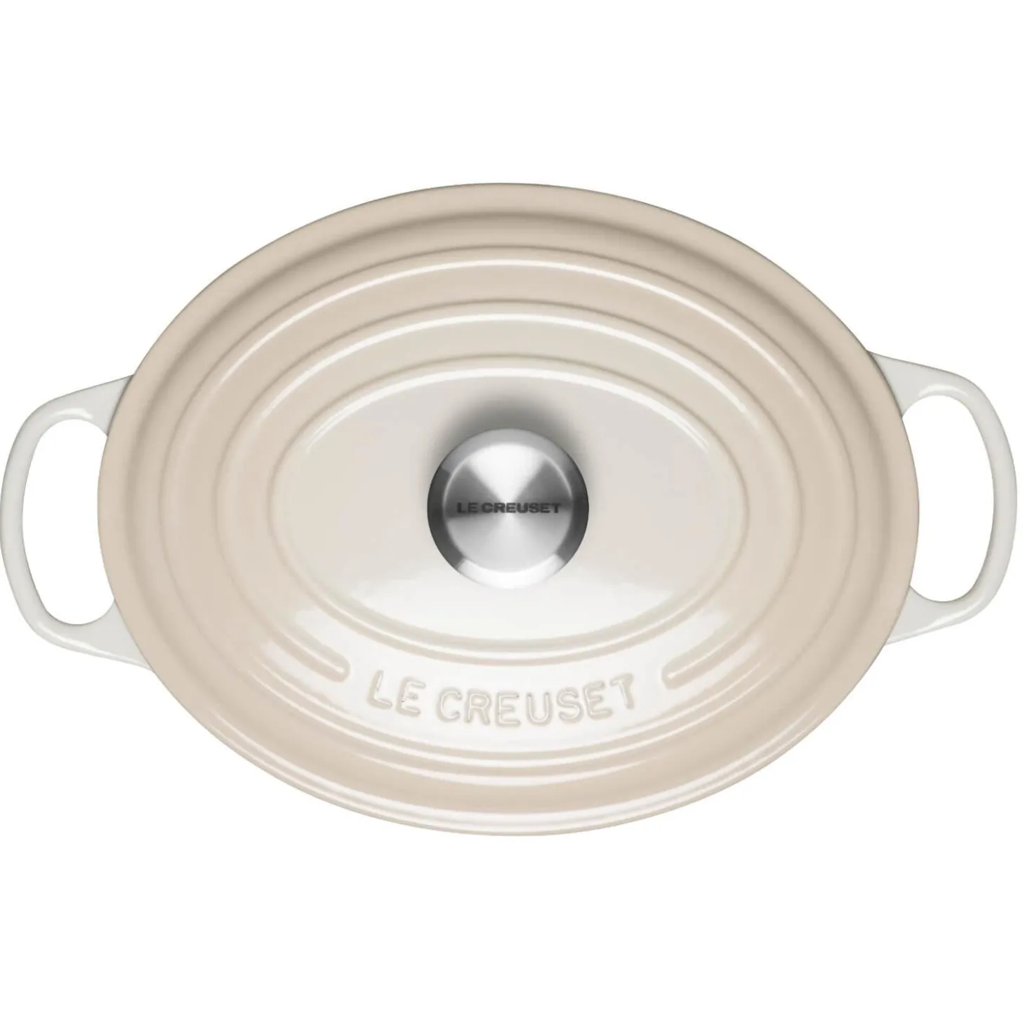 Le Creuset Signature Cast Iron 29cm Oval Casserole - Meringue
