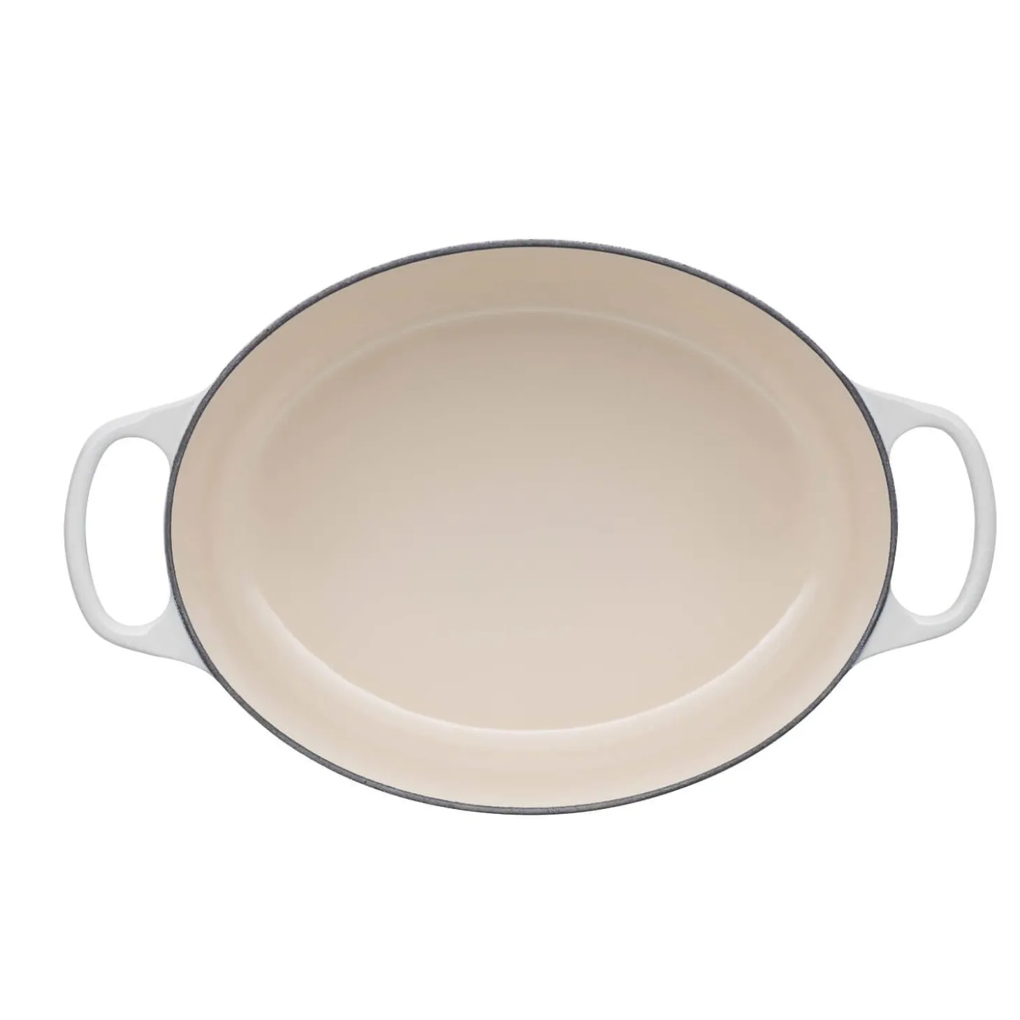 Le Creuset Signature Cast Iron 29cm Oval Casserole - Meringue