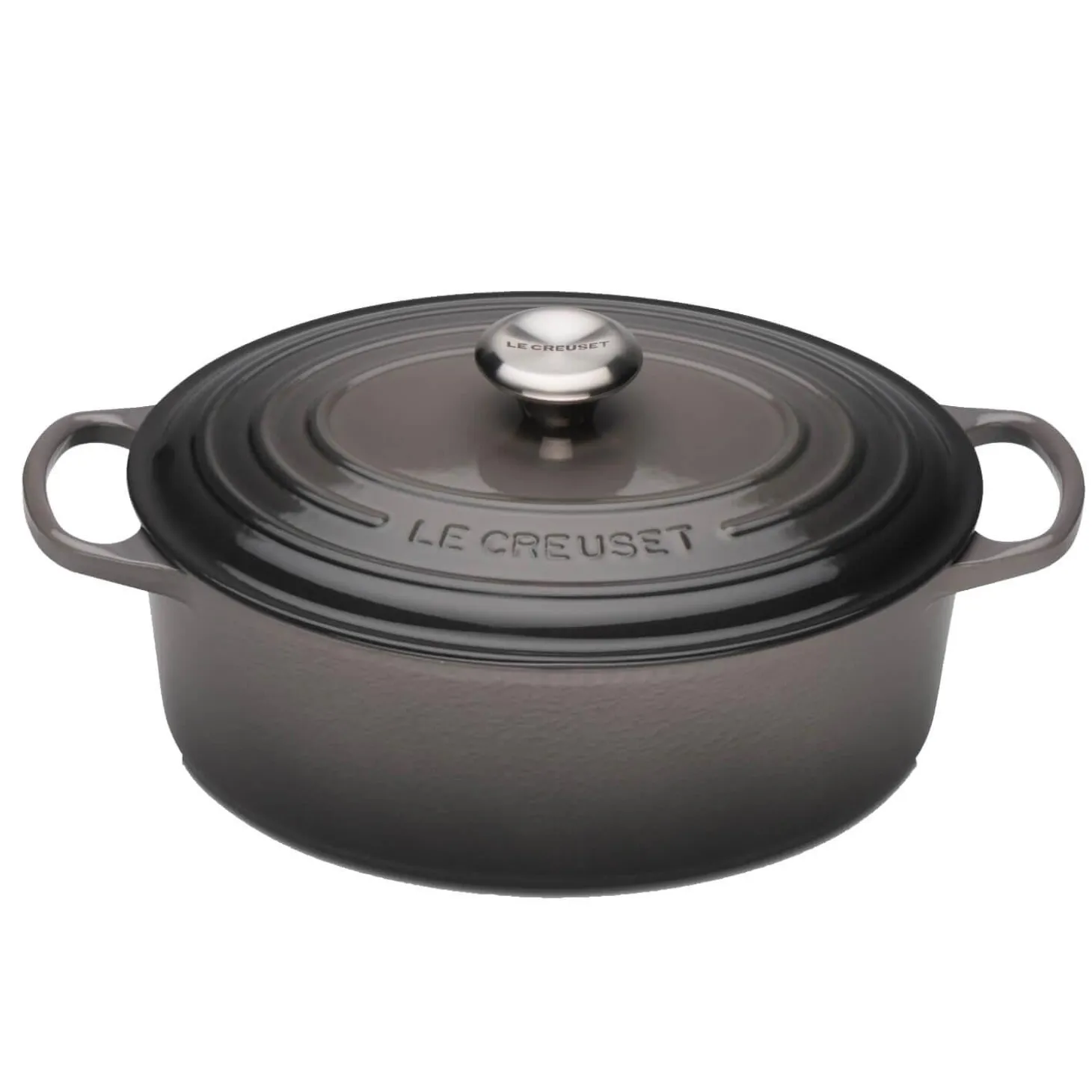 Le Creuset Signature Cast Iron 27cm Oval Casserole - Flint