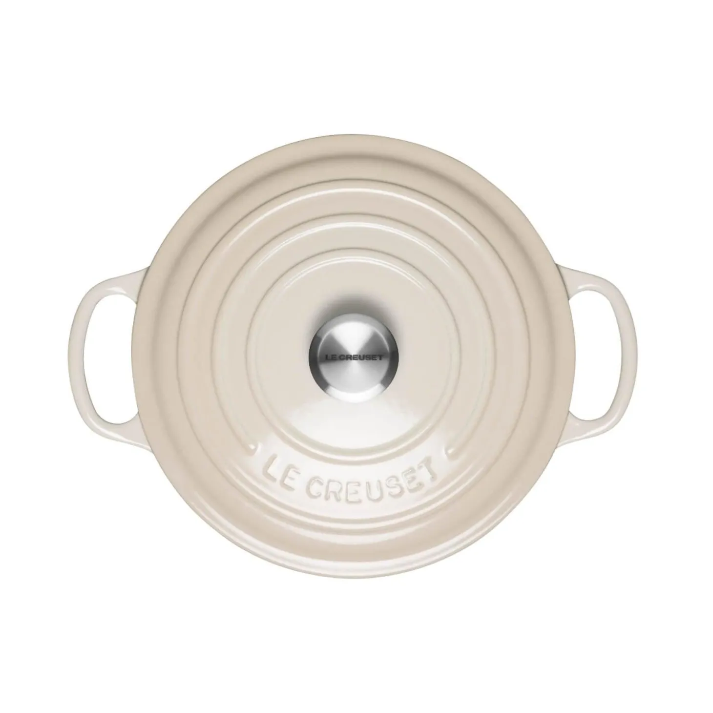 Le Creuset Signature Cast Iron 22cm Round Casserole - Meringue