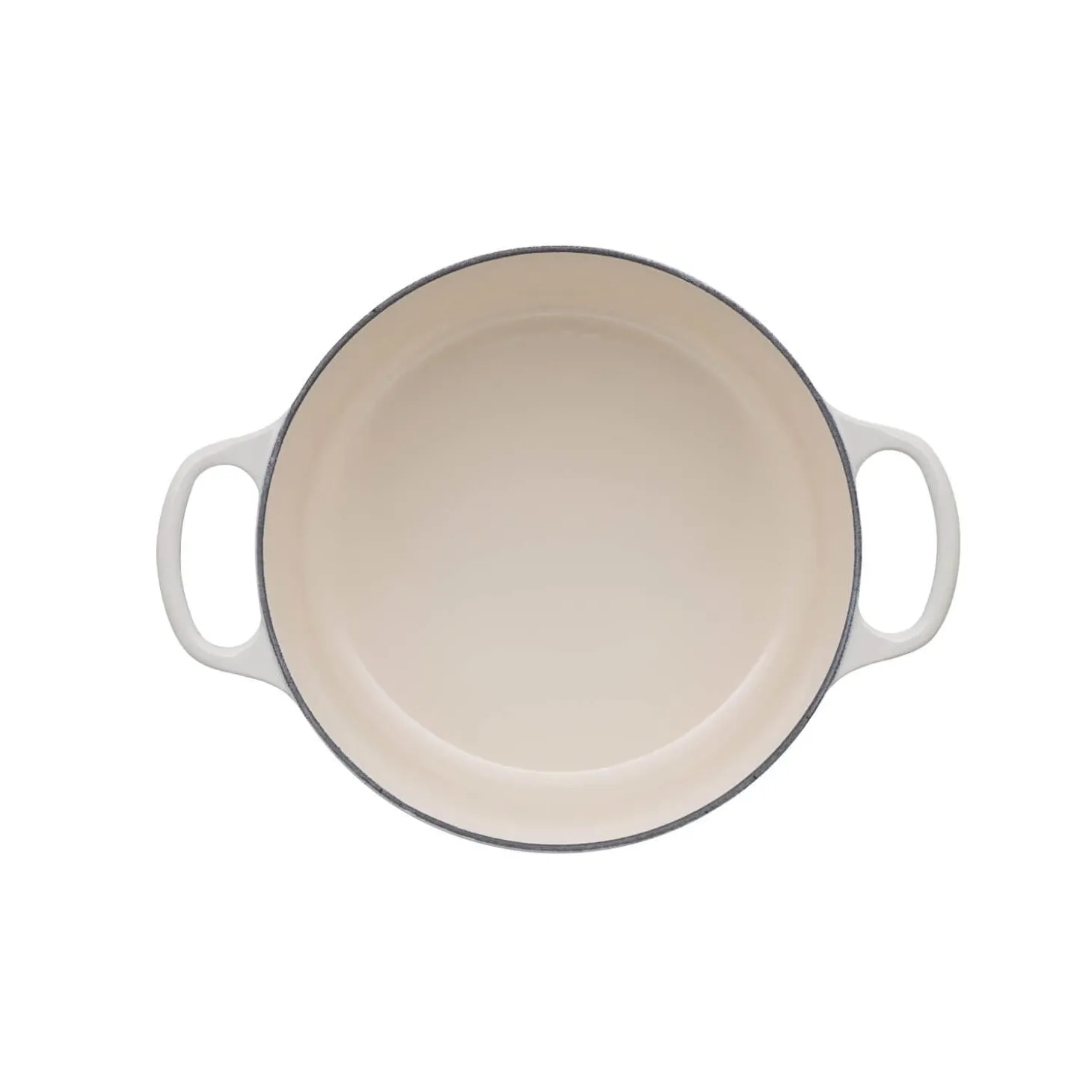 Le Creuset Signature Cast Iron 22cm Round Casserole - Meringue