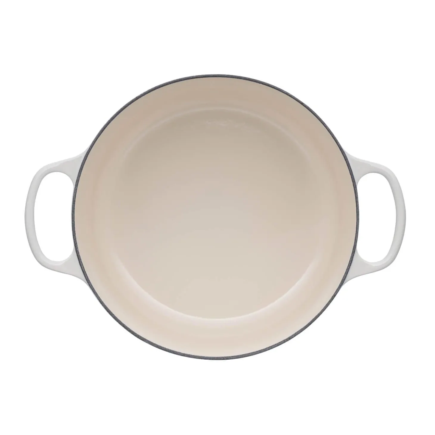 Le Creuset Signature Cast Iron 26cm Round Casserole - Meringue