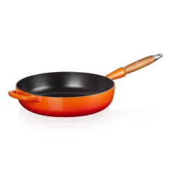 Le Creuset Signature Cast Iron 28cm Saute Pan - Volcanic