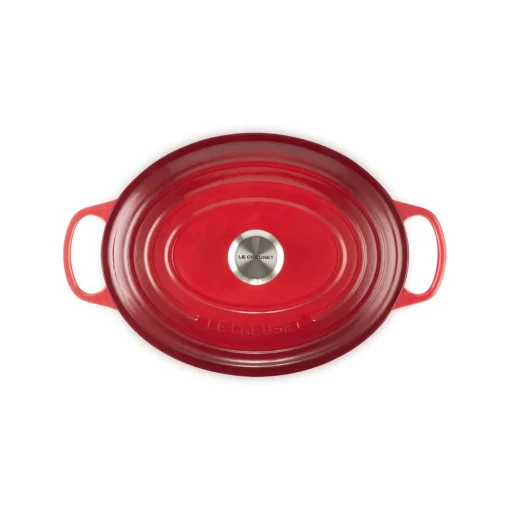 Le Creuset Signature Cast Iron 31cm Oval Casserole - Cerise