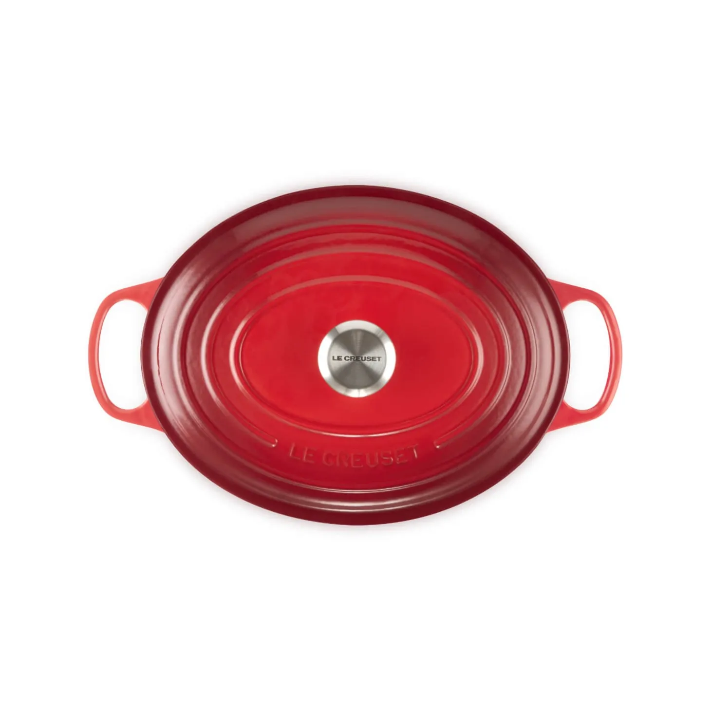 Le Creuset Signature Cast Iron 31cm Oval Casserole - Cerise