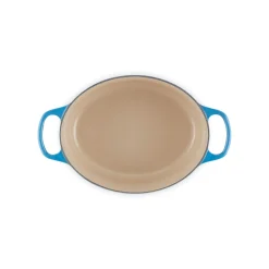Le Creuset Signature Cast Iron 27cm Oval Casserole - Azure