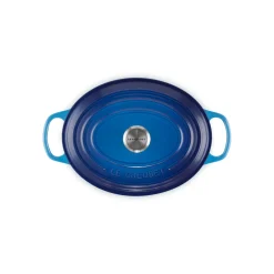 Le Creuset Signature Cast Iron 27cm Oval Casserole - Azure