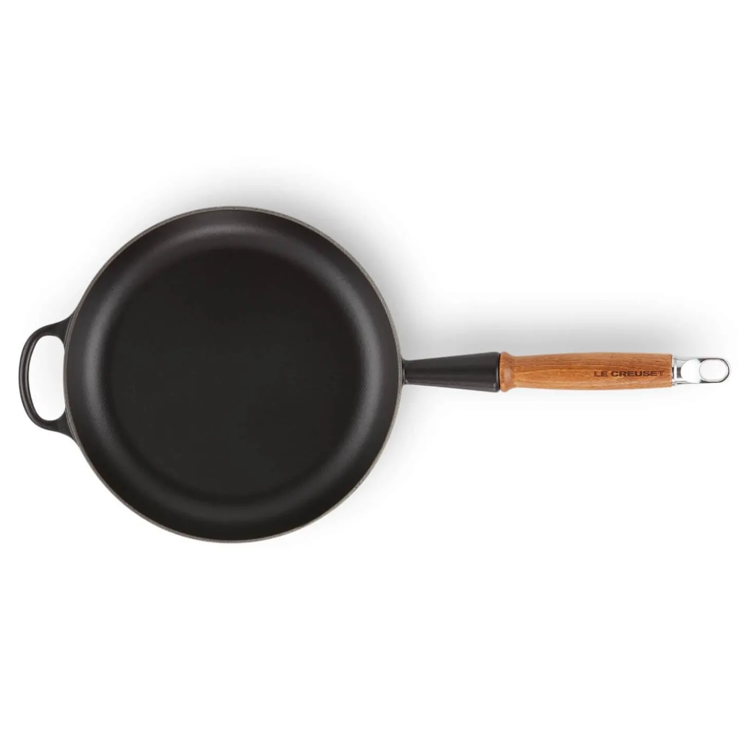 Le Creuset Signature Cast Iron 3 Piece Frying Pan & Saute Pan Set - Satin Black