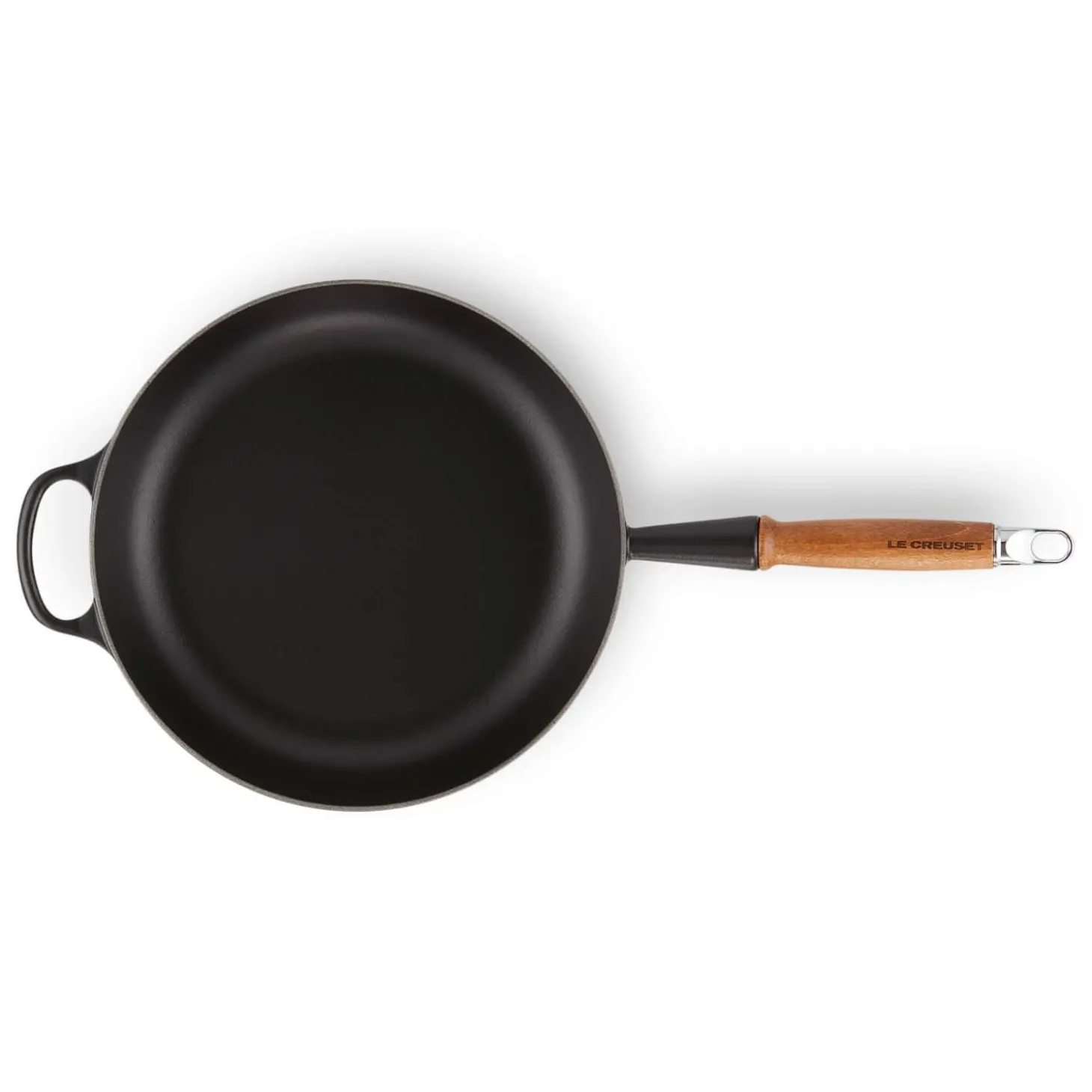 Le Creuset Signature Cast Iron 3 Piece Frying Pan & Saute Pan Set - Satin Black