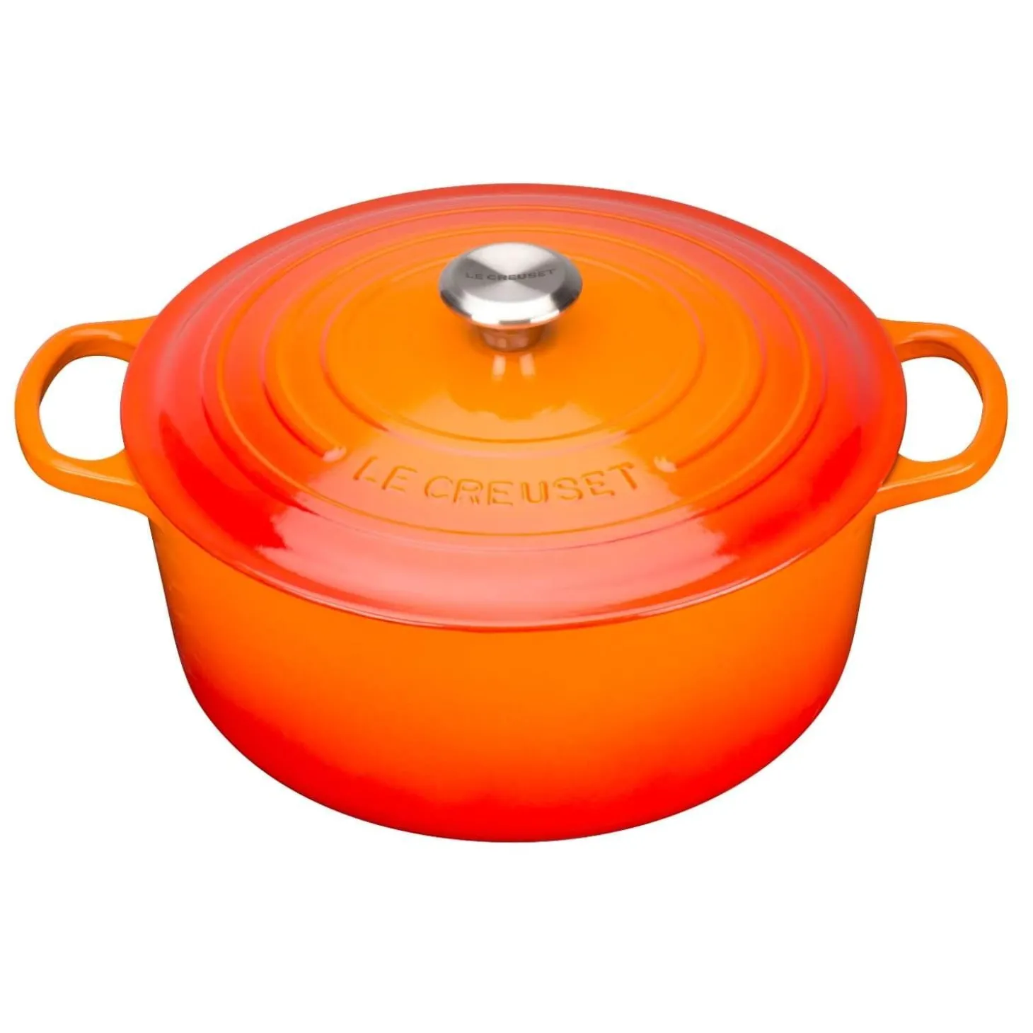 Le Creuset Signature Cast Iron 28cm Round Casserole - Volcanic