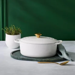 Le Creuset Signature Cast Iron 27cm Oval Casserole - White