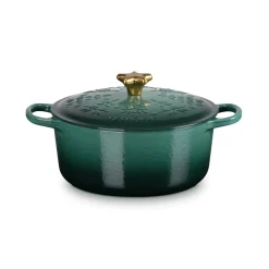 Le Creuset Signature  Cast Iron 24cm Christmas Noel Casserole - Artichaut
