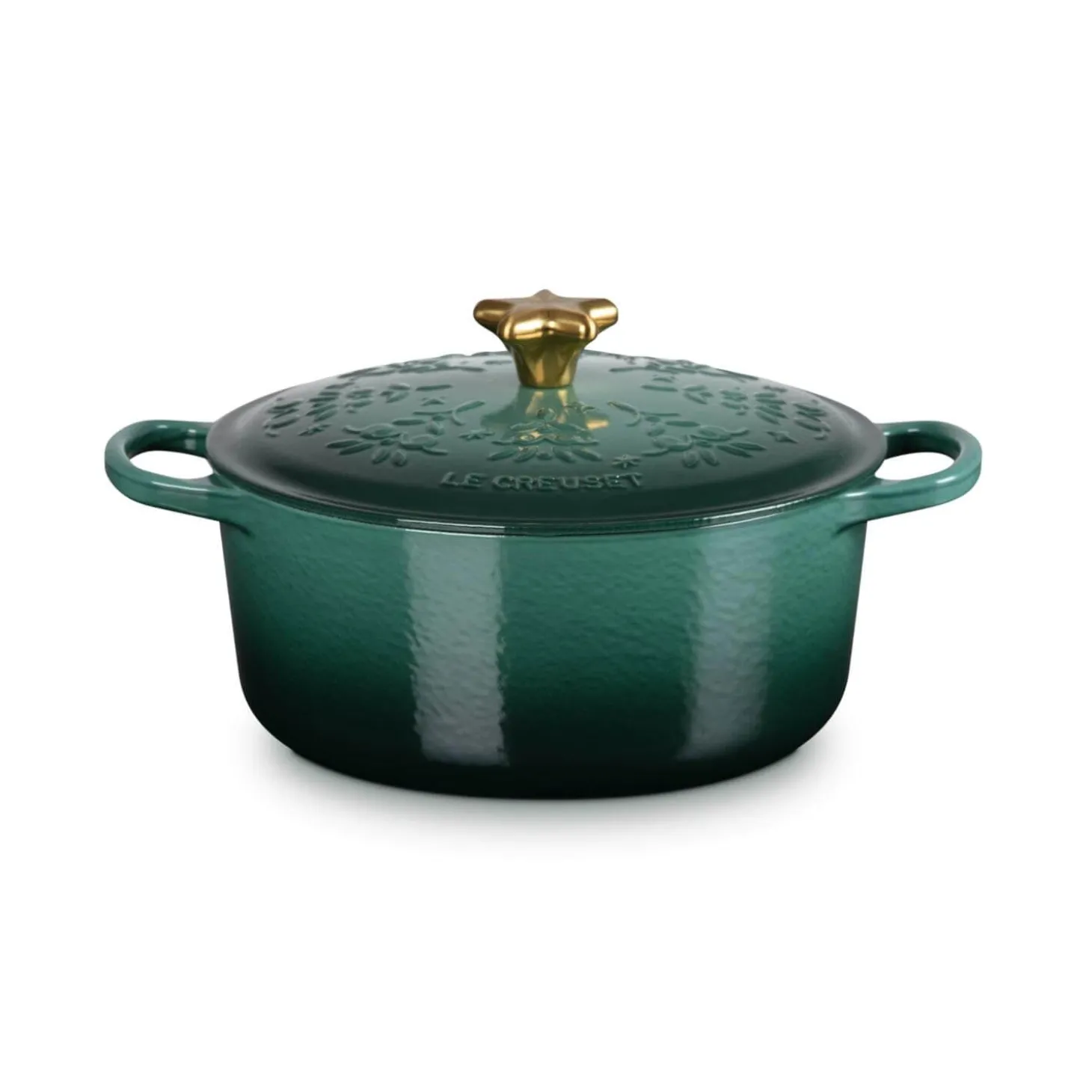 Le Creuset Signature  Cast Iron 24cm Christmas Noel Casserole - Artichaut