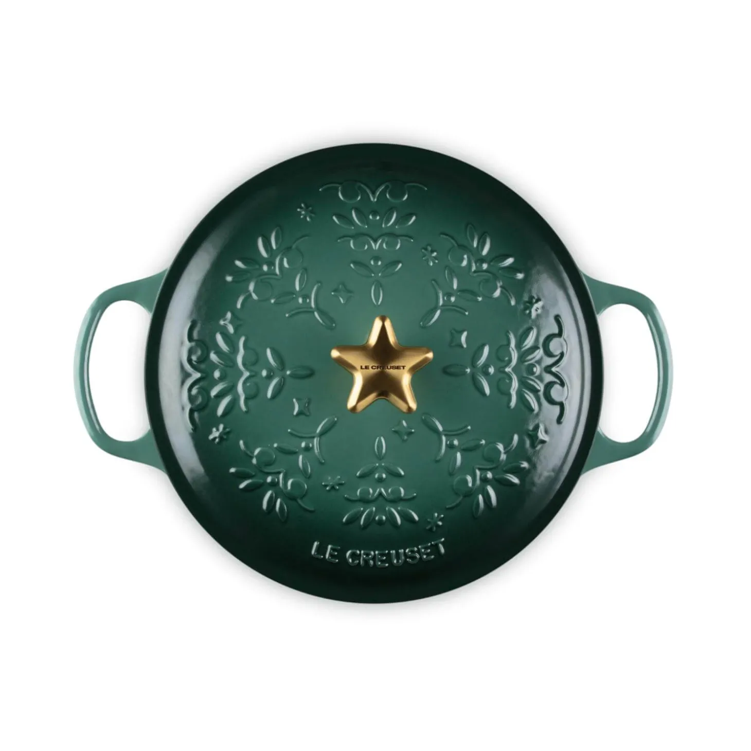 Le Creuset Signature  Cast Iron 24cm Christmas Noel Casserole - Artichaut