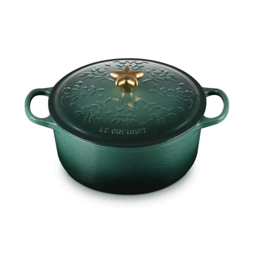 Le Creuset Signature  Cast Iron 24cm Christmas Noel Casserole - Artichaut