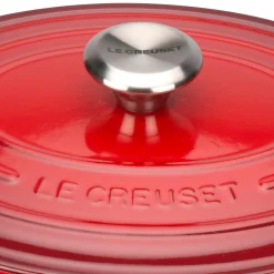 Le Creuset Signature Cast Iron 27cm Oval Casserole - Cerise