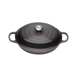 Le Creuset Signature Cast Iron 30cm Shallow Casserole - Flint
