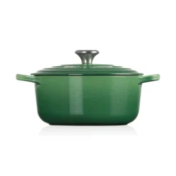 Le Creuset Signature Cast Iron 24cm Round Casserole  - Bamboo Green