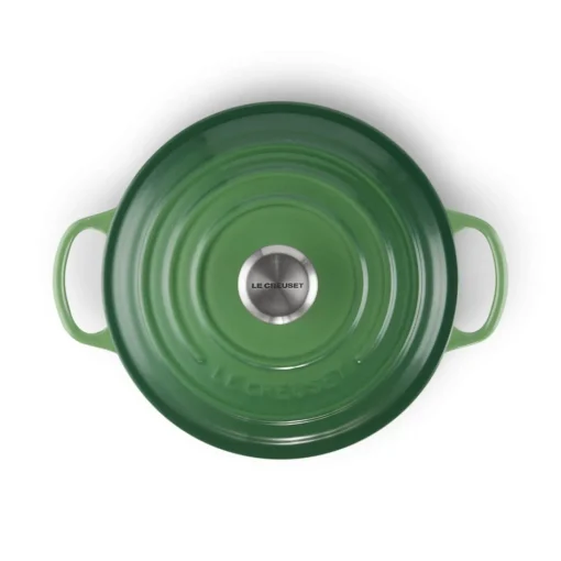Le Creuset Signature Cast Iron 24cm Round Casserole  - Bamboo Green