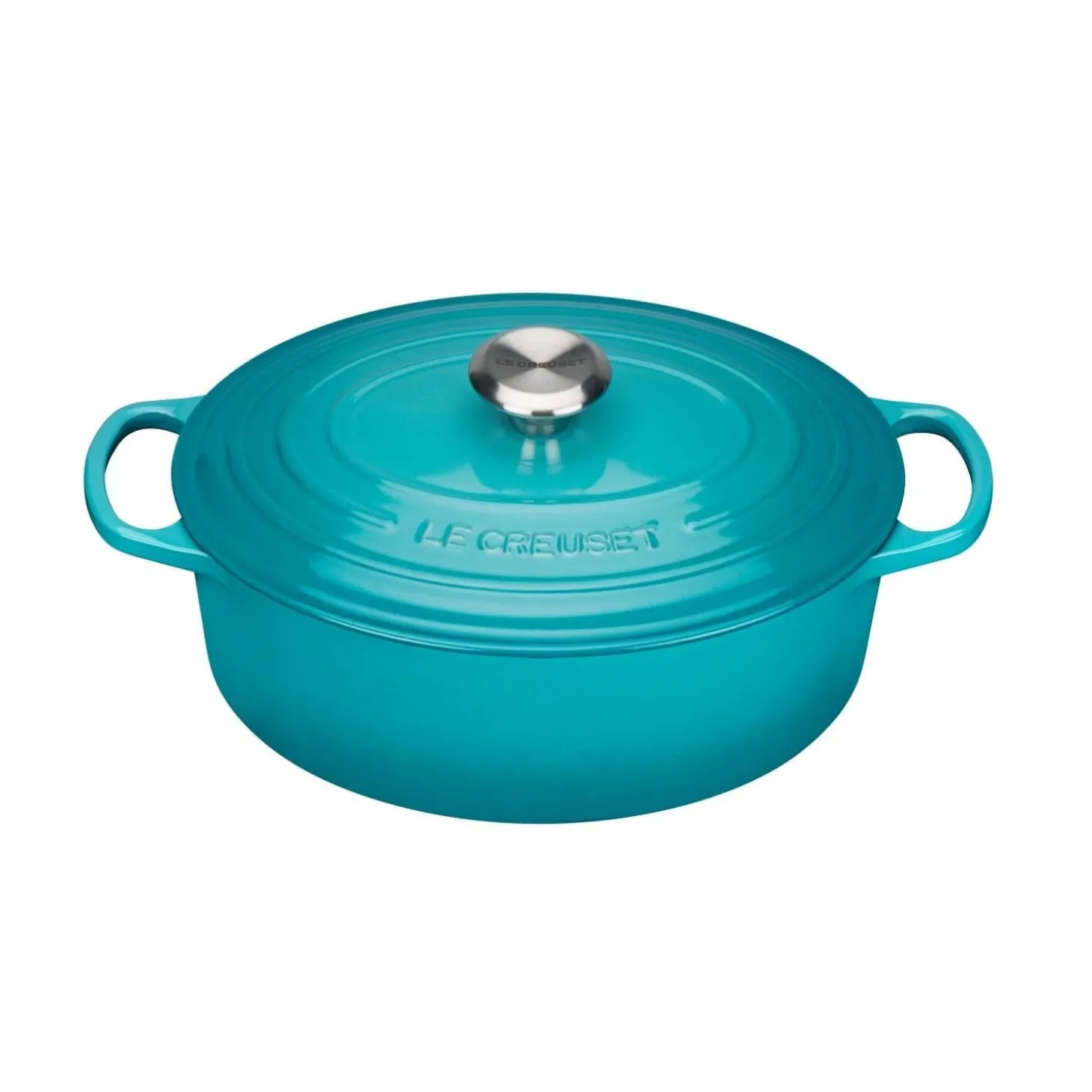 Le Creuset Signature Cast Iron 27cm Oval Casserole - Teal