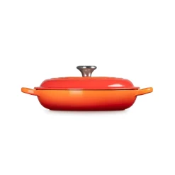 Le Creuset Signature Cast Iron 22cm Shallow Casserole - Volcanic