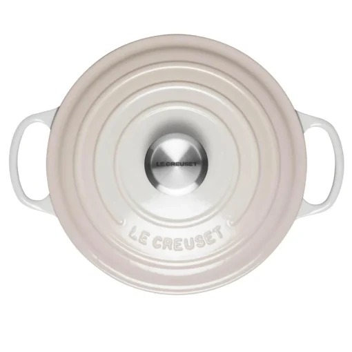 Le Creuset Signature Cast Iron 24cm Round Casserole - Meringue