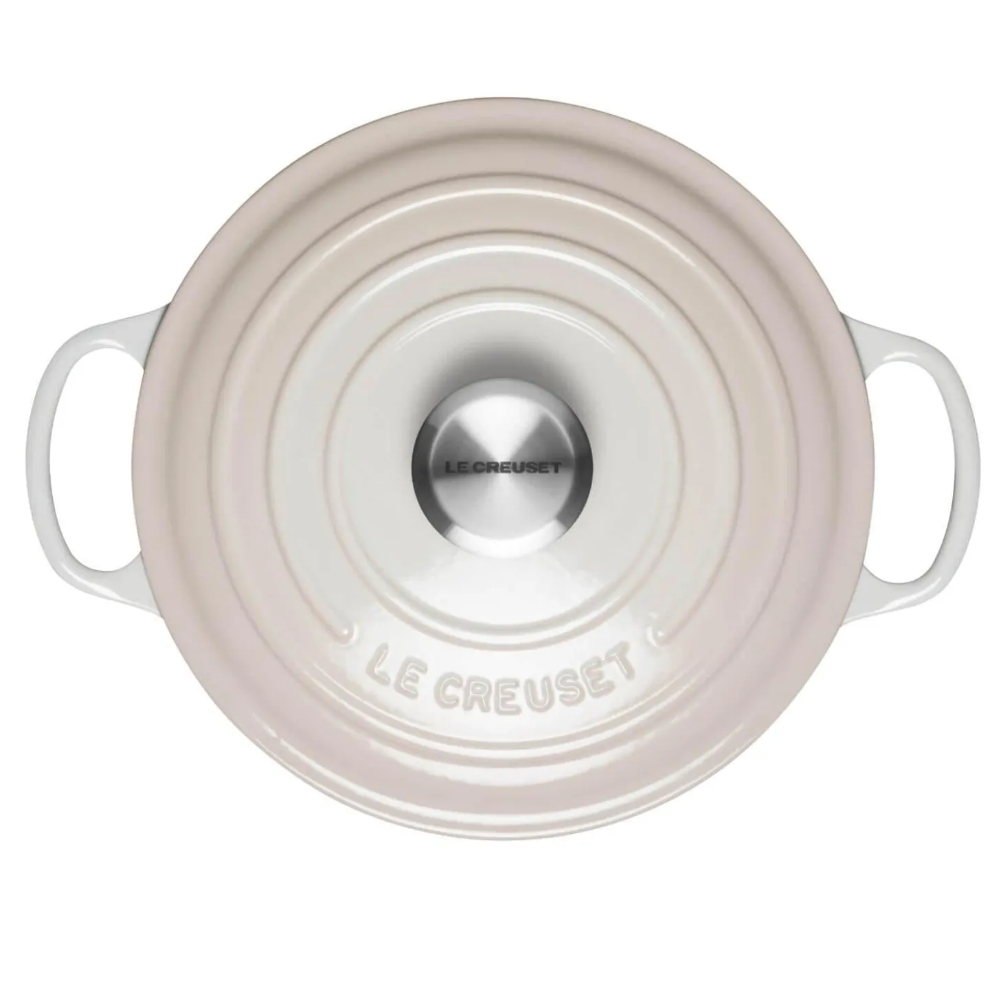 Le Creuset Signature Cast Iron 24cm Round Casserole - Meringue