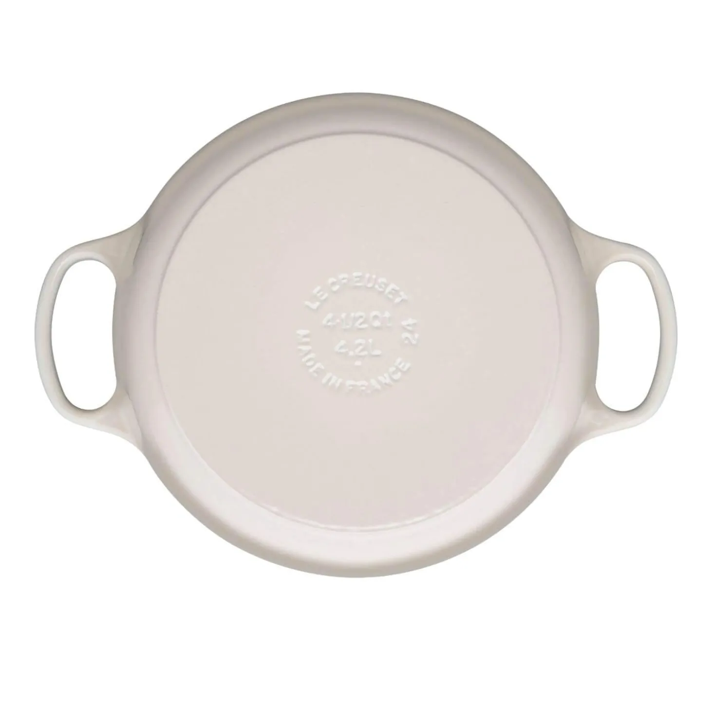 Le Creuset Signature Cast Iron 24cm Round Casserole - Meringue