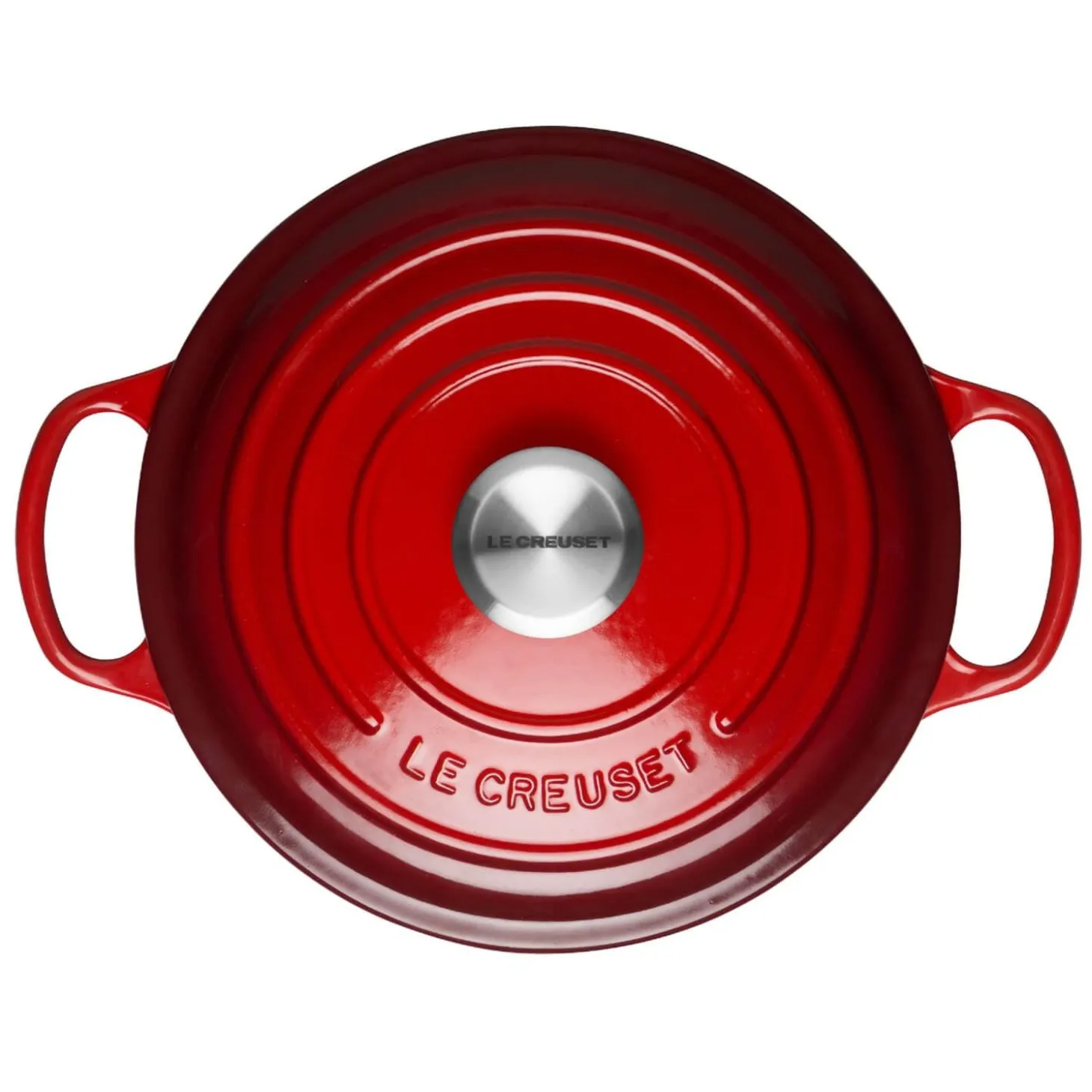 Le Creuset Signature Cast Iron 22cm Round Casserole - Cerise
