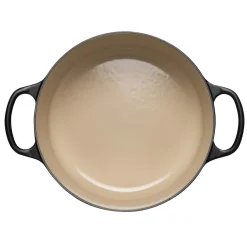 Le Creuset Signature Cast Iron 22cm Round Casserole - Satin Black