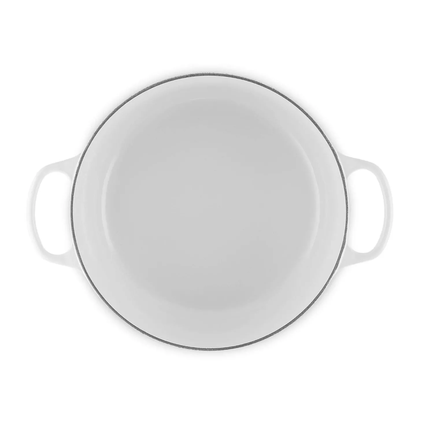 Le Creuset Signature Cast Iron 28cm Round Casserole - White