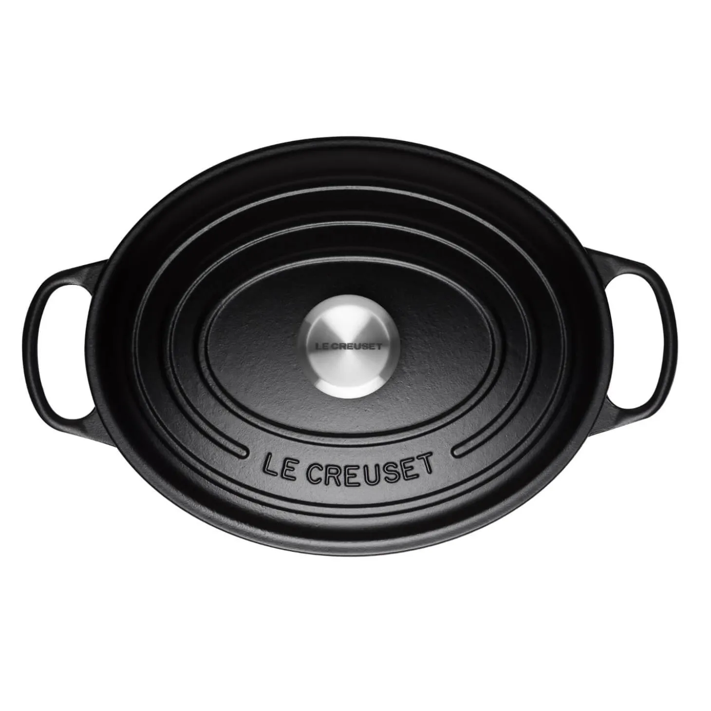 Le Creuset Signature Cast Iron 27cm Oval Casserole - Satin Black