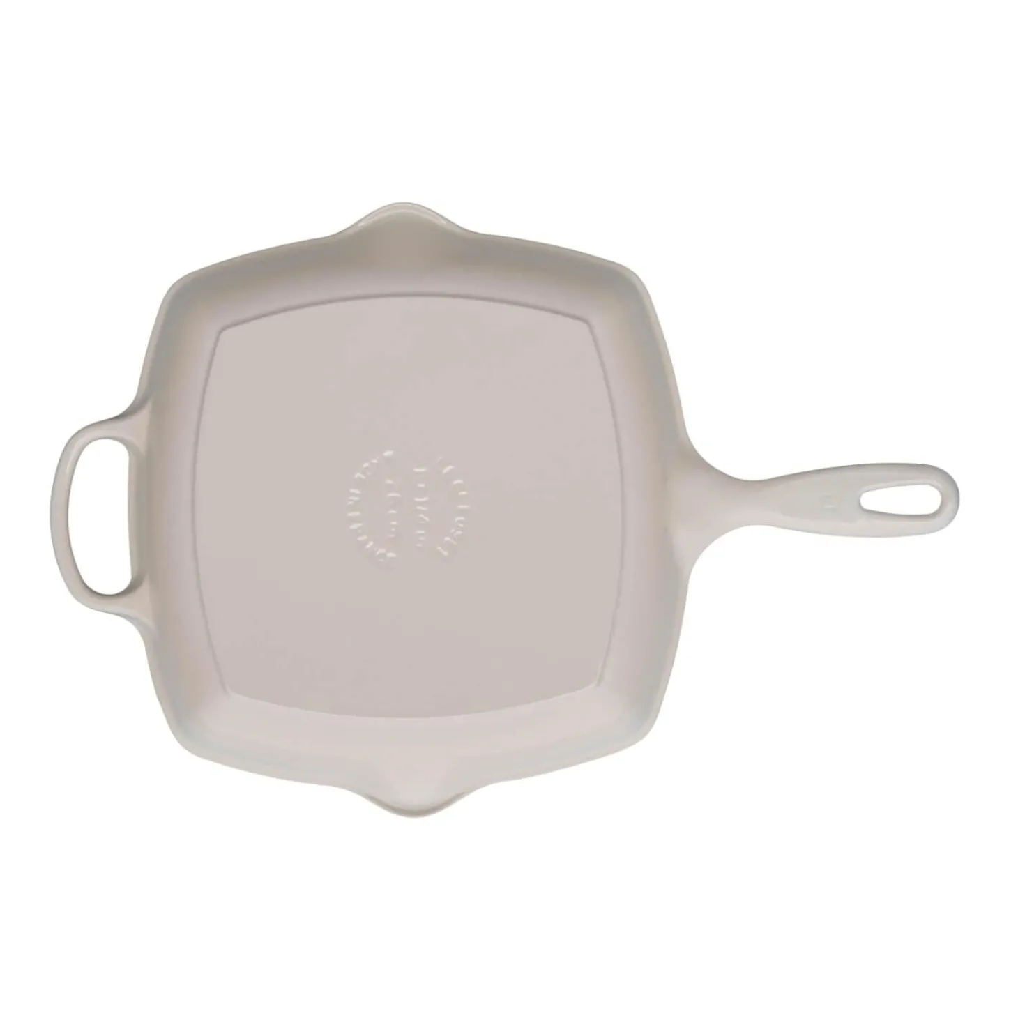 Le Creuset Signature Cast Iron 26cm Square Grillit - Meringue