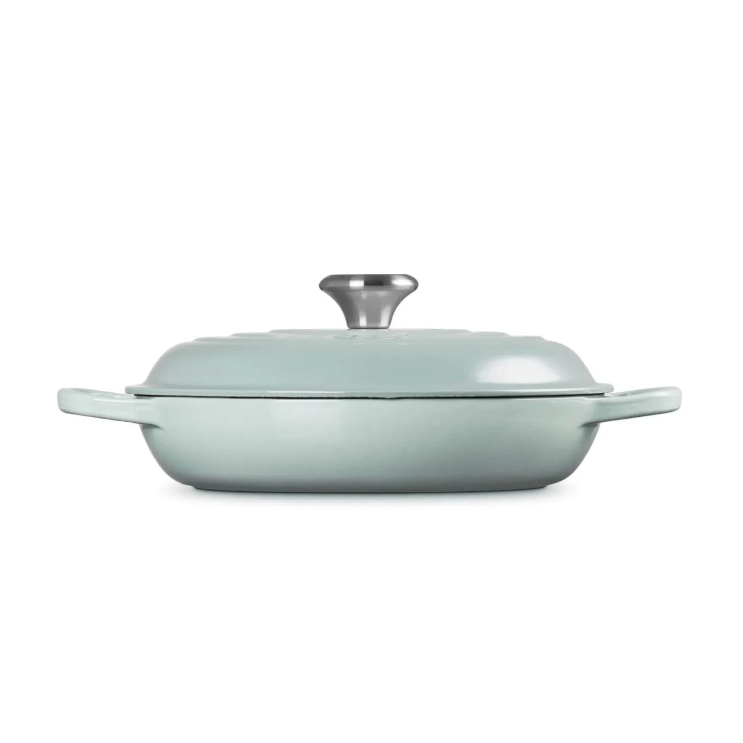 Le Creuset Signature Cast Iron 26cm Shallow Casserole - Sea Salt