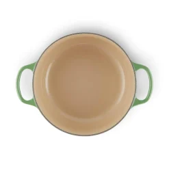 Le Creuset Signature Cast Iron 20cm Round Casserole - Bamboo Green