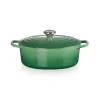 Le Creuset Signature Cast Iron 27cm Oval Casserole - Bamboo Green