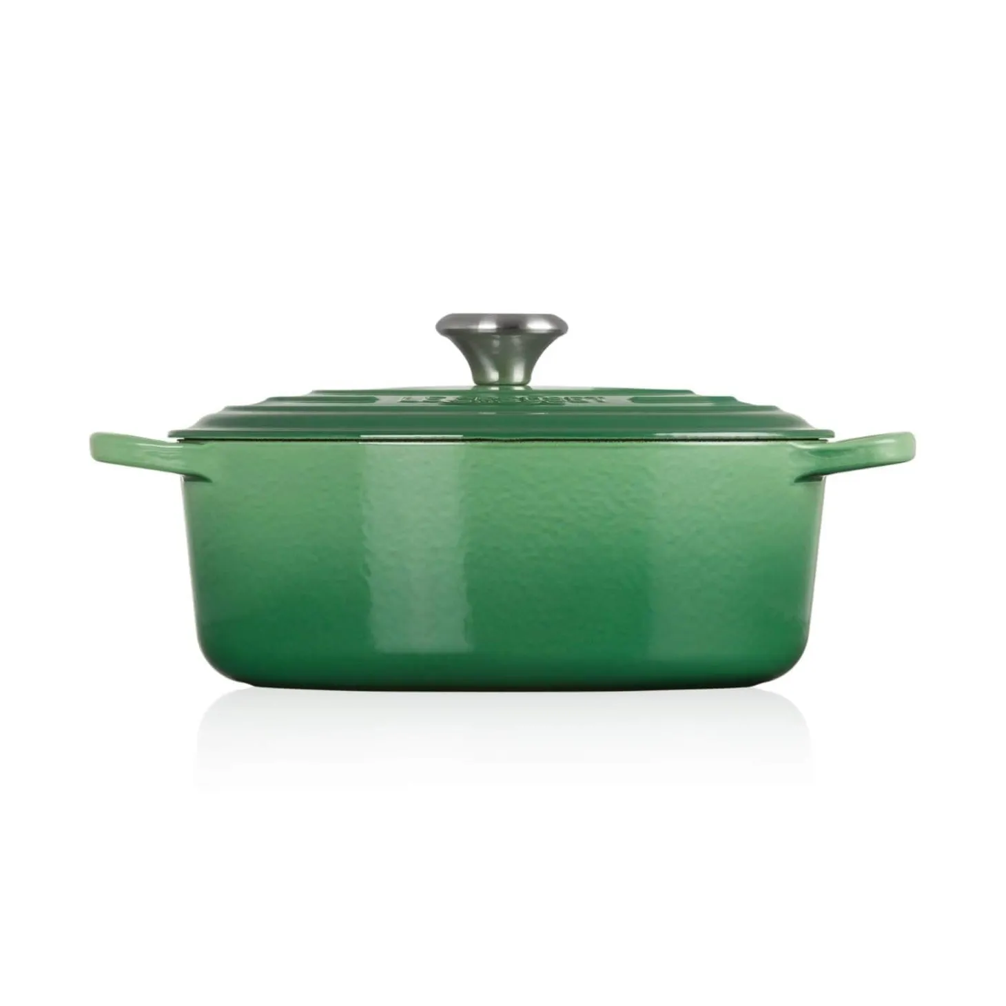 Le Creuset Signature Cast Iron 27cm Oval Casserole - Bamboo Green