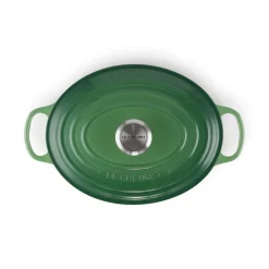 Le Creuset Signature Cast Iron 27cm Oval Casserole - Bamboo Green