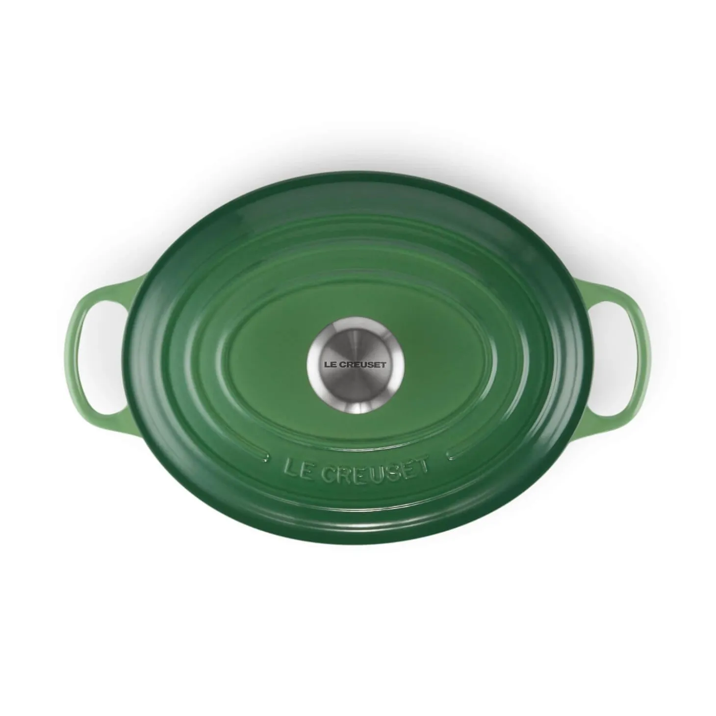 Le Creuset Signature Cast Iron 27cm Oval Casserole - Bamboo Green