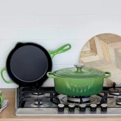 Le Creuset Signature Cast Iron 27cm Oval Casserole - Bamboo Green