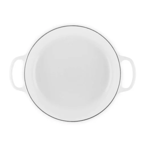 Le Creuset Signature Cast Iron 30cm Shallow Round Casserole - White
