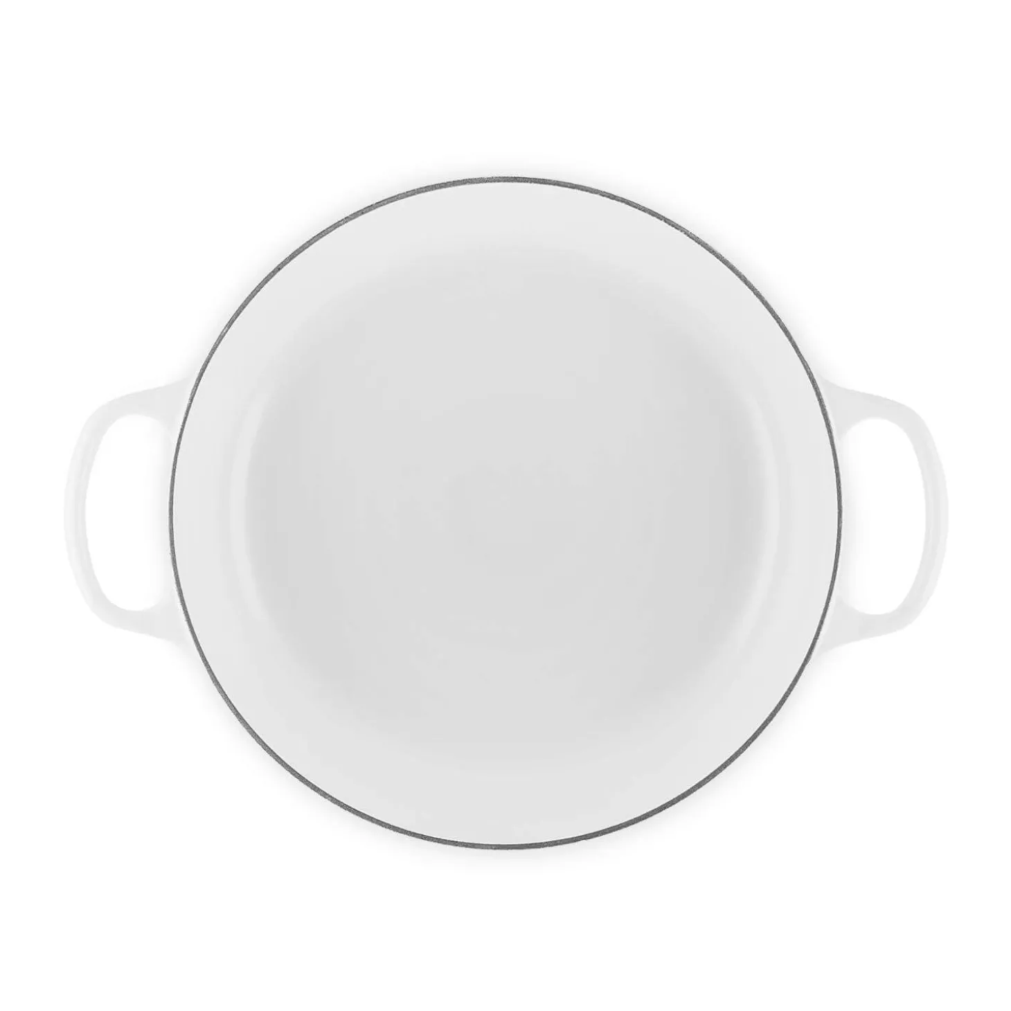 Le Creuset Signature Cast Iron 30cm Shallow Round Casserole - White
