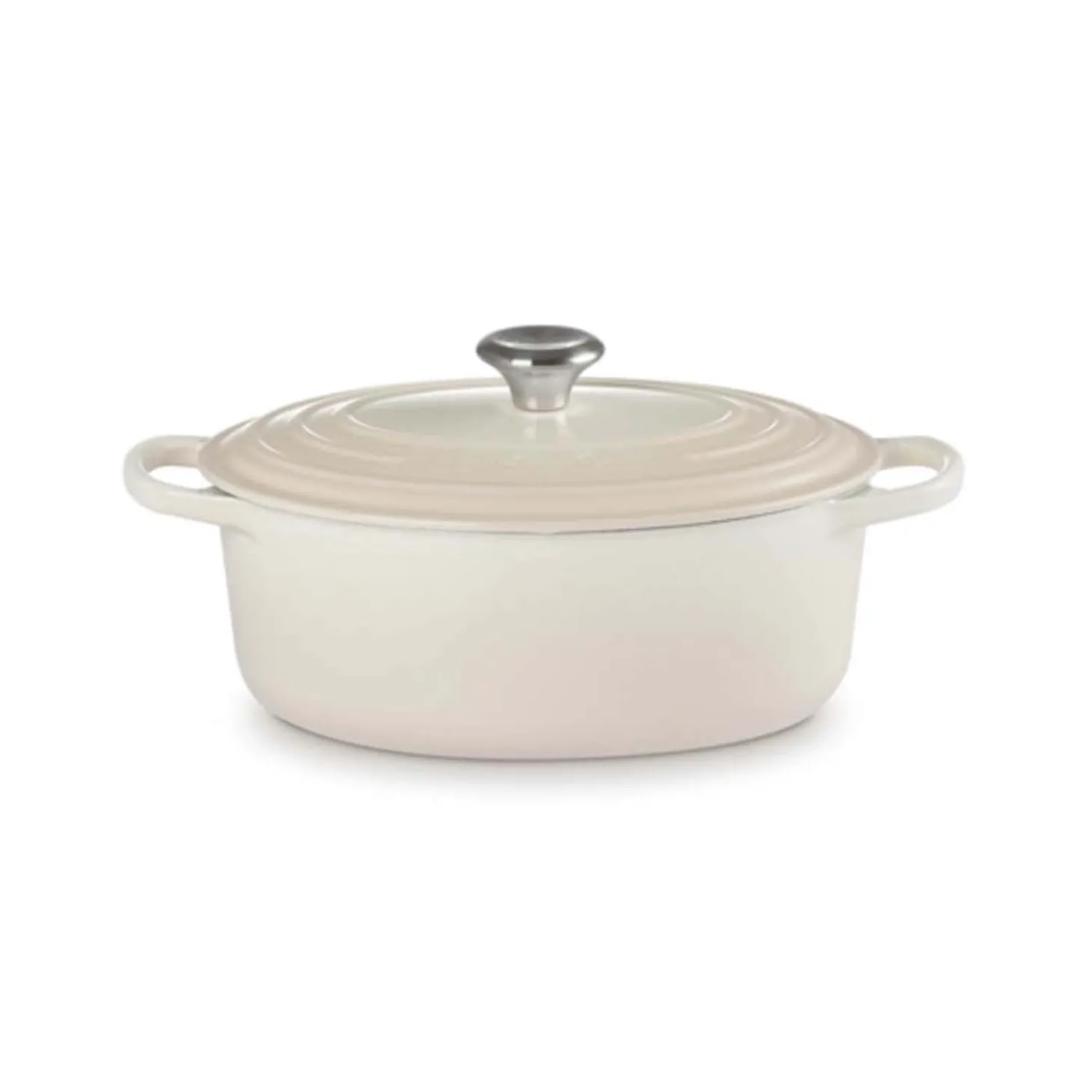 Le Creuset Signature Cast Iron 27cm Oval Casserole - Meringue