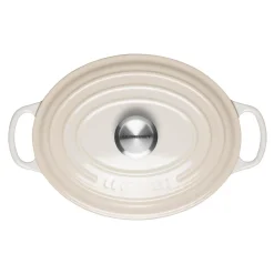 Le Creuset Signature Cast Iron 27cm Oval Casserole - Meringue