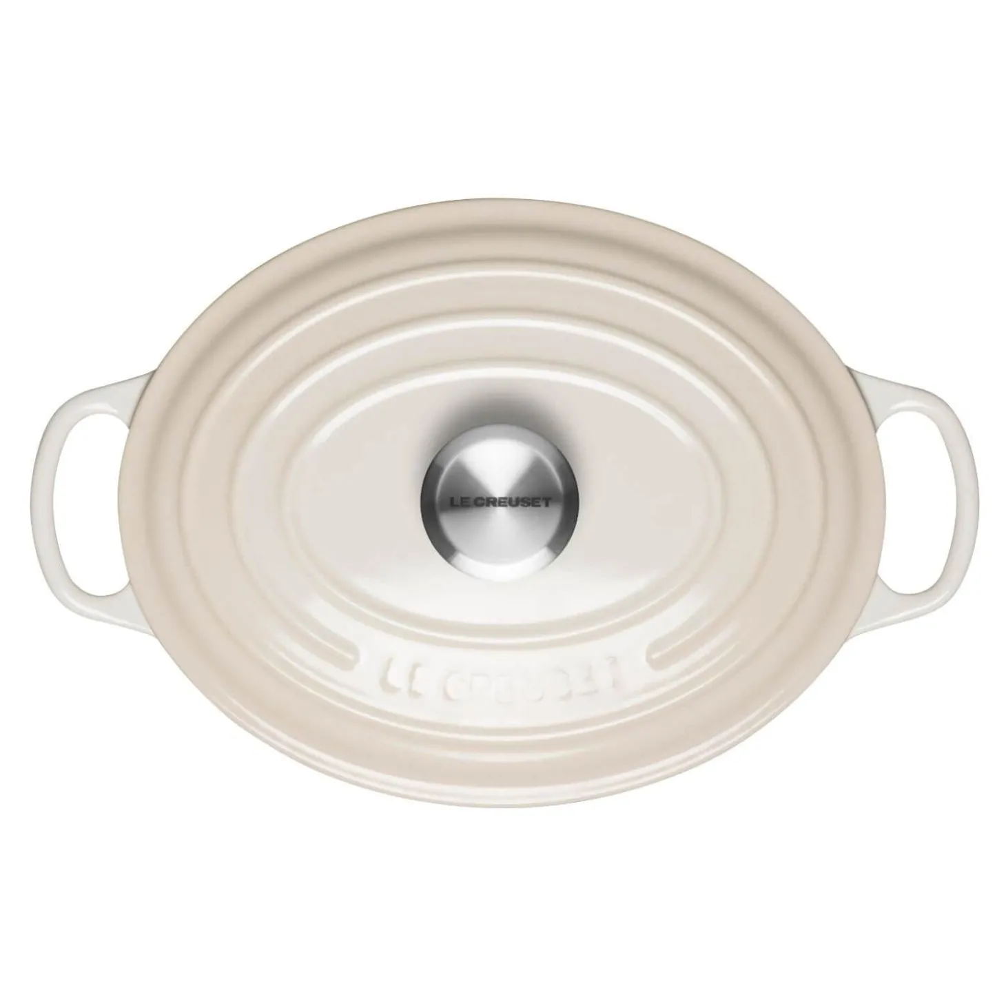 Le Creuset Signature Cast Iron 27cm Oval Casserole - Meringue