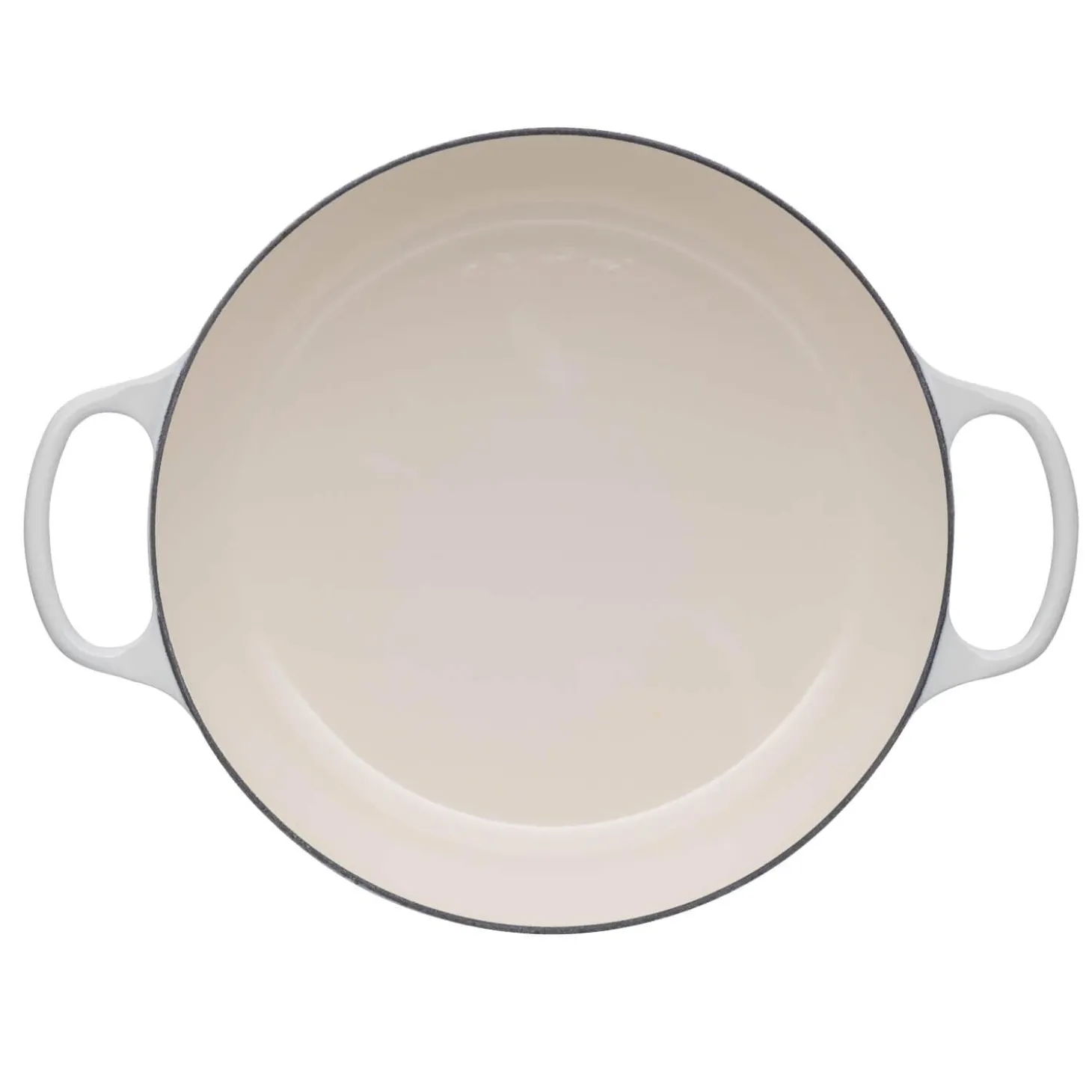 Le Creuset Signature Cast Iron 30cm Shallow Casserole - Meringue