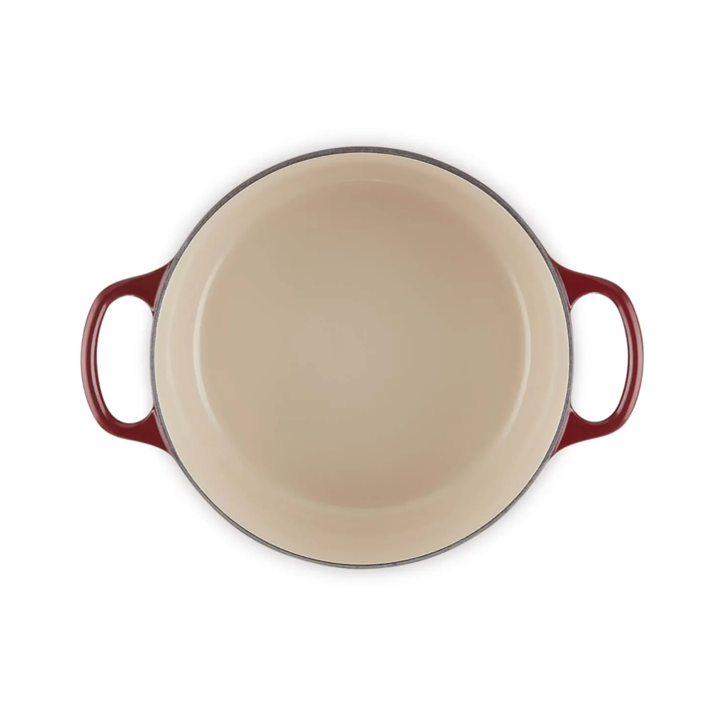 Le Creuset Signature Cast Iron 22cm Round Casserole - Garnet