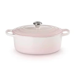Le Creuset Signature Cast Iron 29cm Oval Casserole - Shell Pink